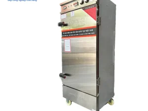 Tủ nấu cơm 12 khay ga điện inox 304 – ảnh thực tế